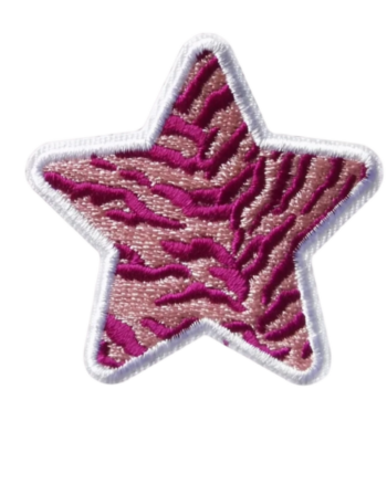 Star iron on embroidery patches