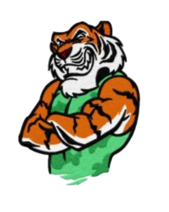 Tiger mascot embroidery design