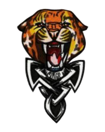 Wild tiger embroidery design