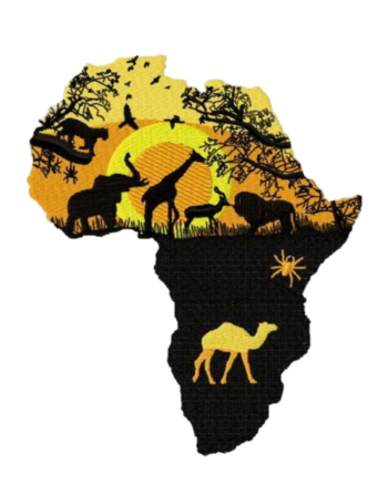Sunset African map patches