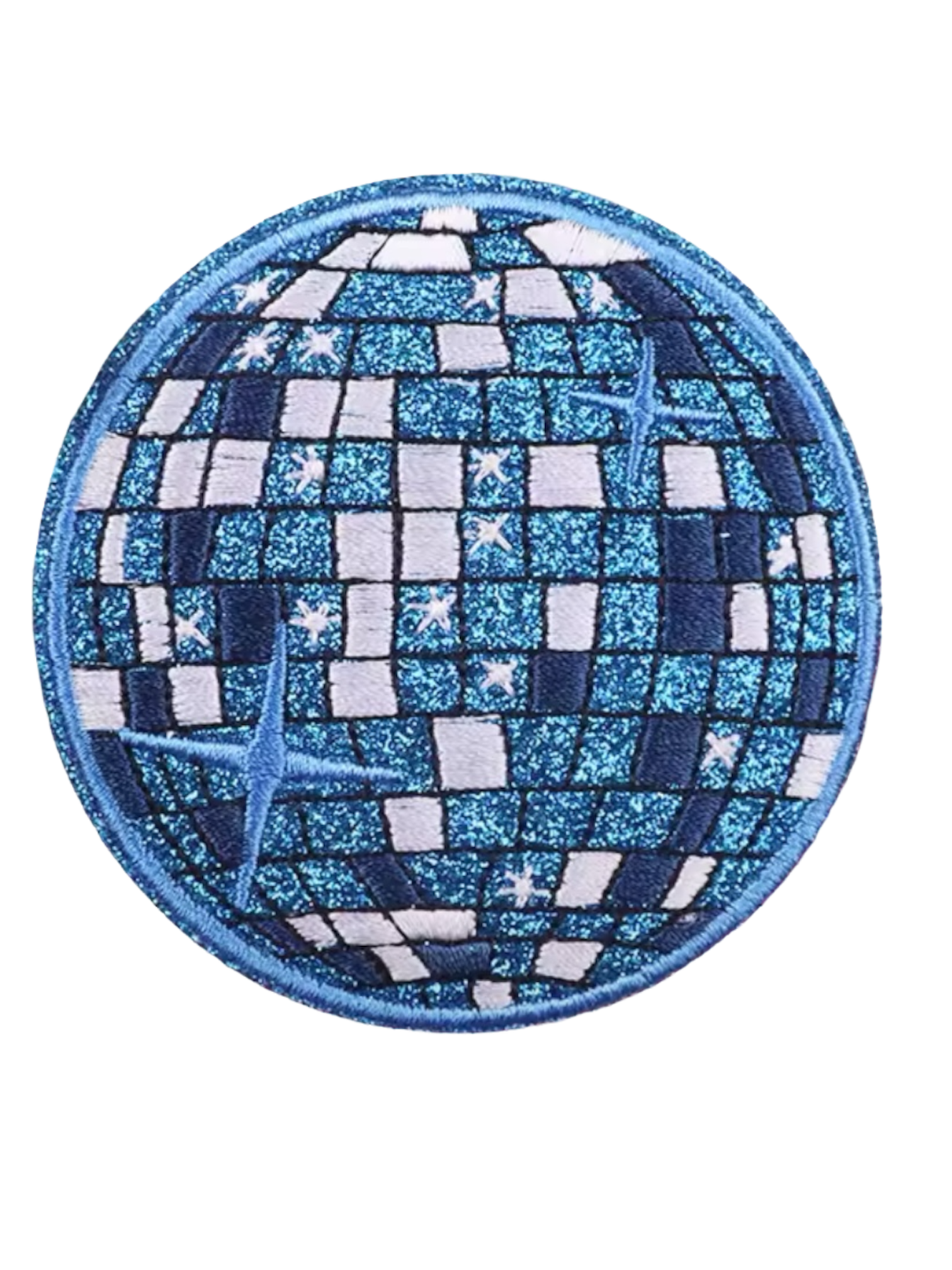 Glitter star ball iron on patch - Image 2