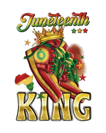 Juneteenth King iron on heat transfers