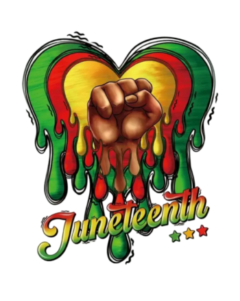 Fist Juneteenth iron on heat transfers