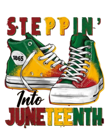 Steppin into Juneteenth iron on heat transfers