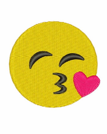Iron on emoji patch