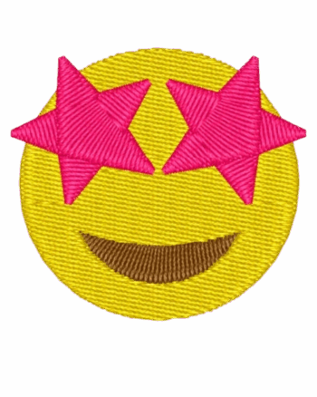 Iron on emoji patch