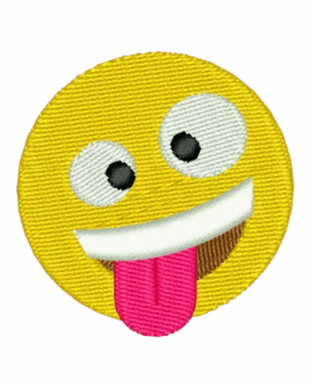 Iron on emoji patch