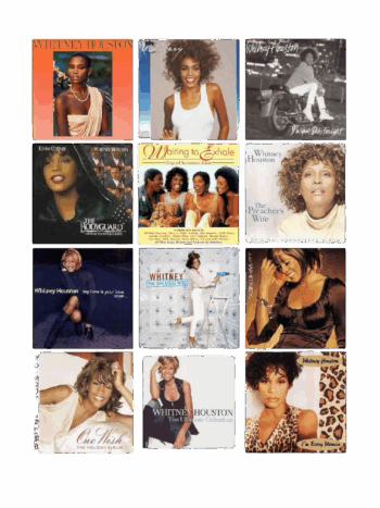 Whitney Houston t shirt heat transfers