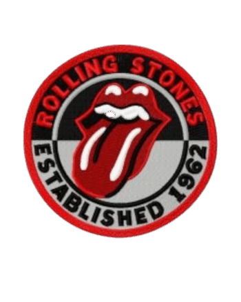 Rolling stone lips iron on patch