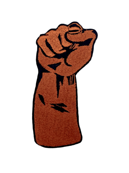 Fist iron on Juneteenth patches