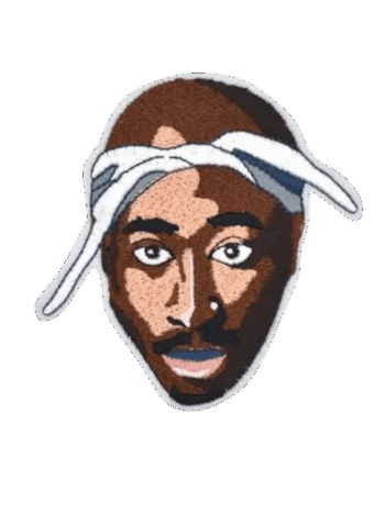 2pac iron on patch