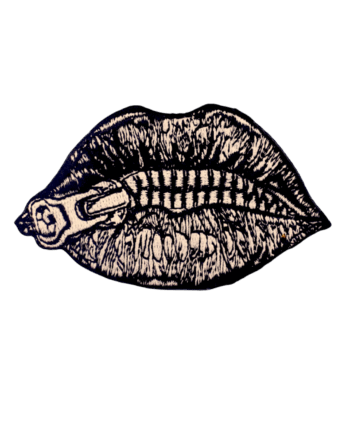 lips iron on patch