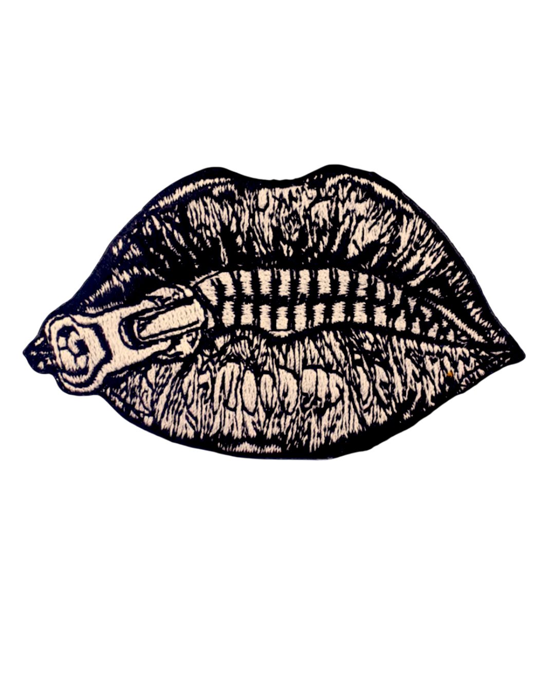 lips iron on patch