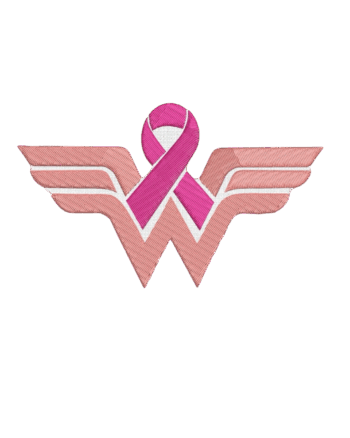 Wonder woman iron on cancer patches