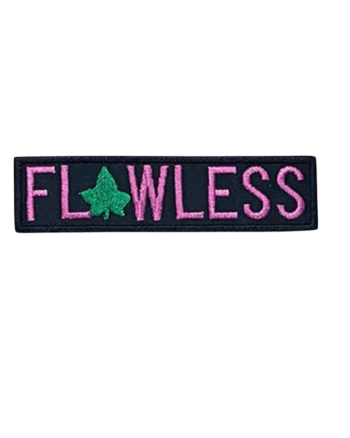Flawless Aka iron on embroidery patches