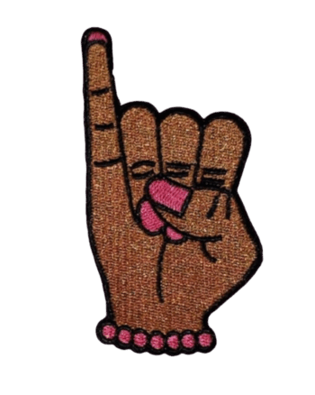 AKA hand iron on embroidery patches