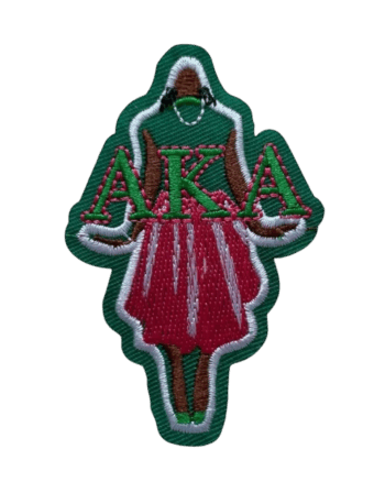 AKA lady iron on embroidery patches