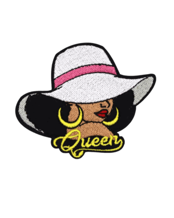 Afro queen iron on melanin patches