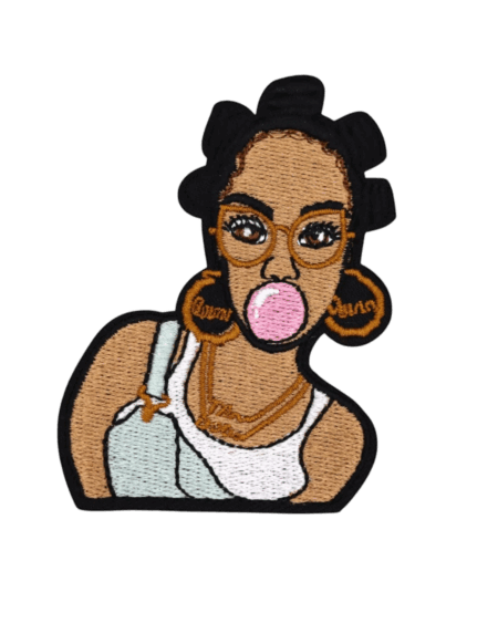 Afro gum iron on melanin patches