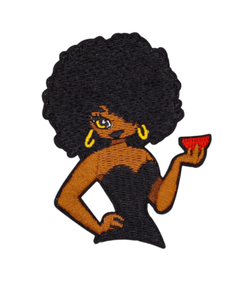 Beautiful Afro iron on melanin patches
