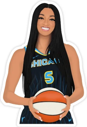 Angel Reese’s iron on patch