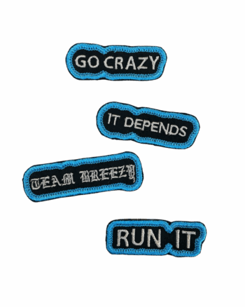 4pcs Chris brown breezy bowl iron on patch set