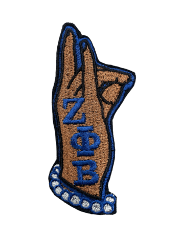 Zeta phi beta hand 2 iron on patches