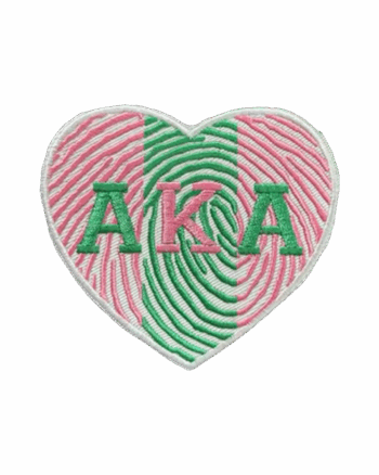 Thumbprint Heart 1908 Aka iron on embroidery patches