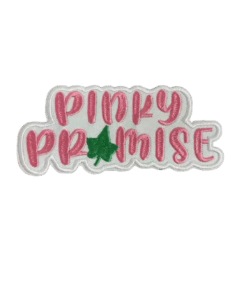 Pinky promise AKA iron on embroidery patches
