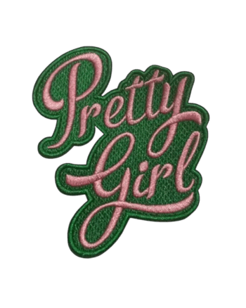 Pretty girl AKA iron on embroidery patches