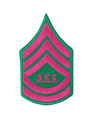 AKA badge iron on embroidery patches
