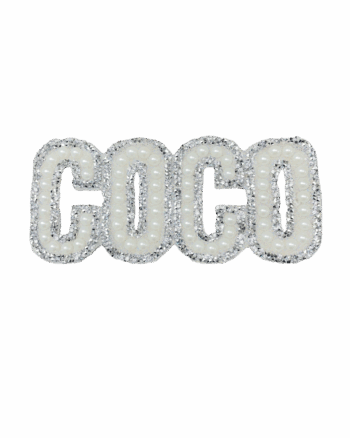 Coco pearl rhinestone patches for t-shirt sweater jackets diy craft