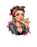 Bad girl Betty iron on heat transfers 5