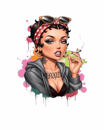 Bad girl Betty iron on heat transfers 5