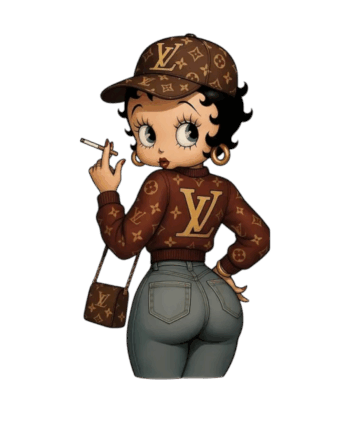 Brown sexy fashion betty boop transfers