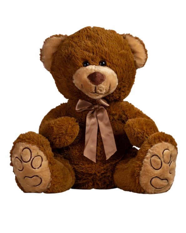 Custom Name text 18" Large Sitting Classic Bow Bear