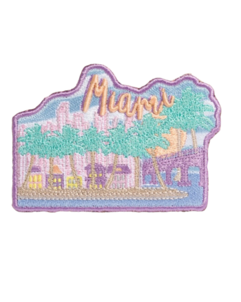 Miami city iron on patches