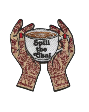 Spill the chai iron on patches