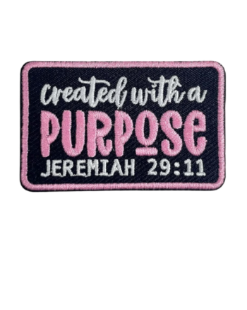Created with a purpose iron on patch