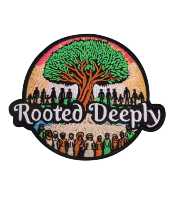 Rooted deeply iron on black history patches