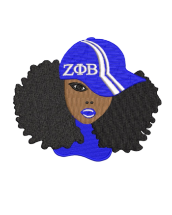Afro Zeta phi beta iron on patches