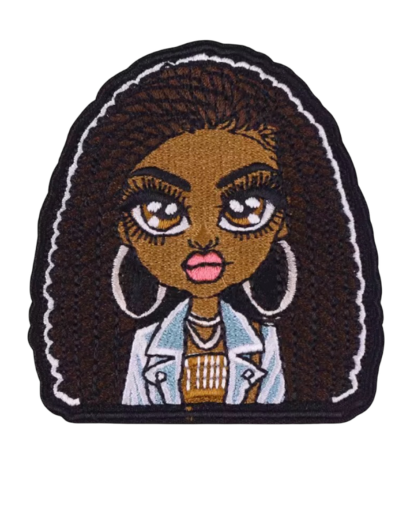 Afro braids iron on melanin patches