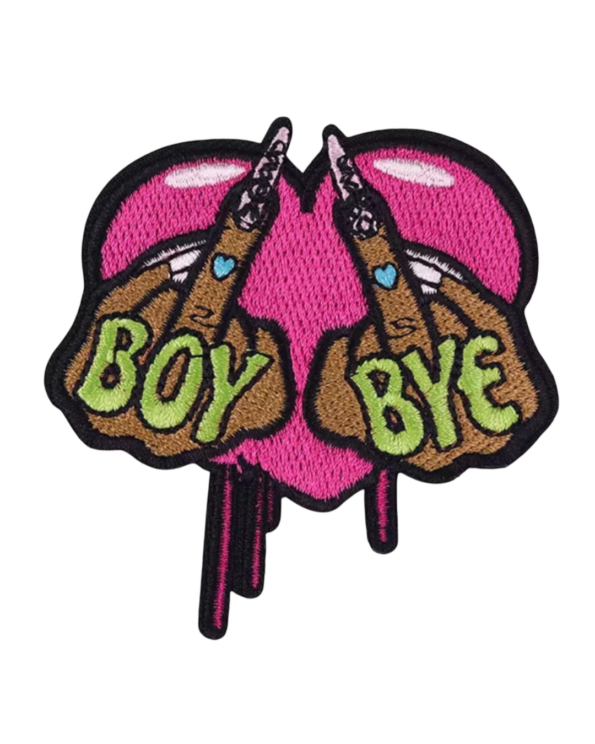 Boy bye iron on melanin patches