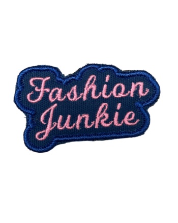 Fashion junkie iron on embroidery patches