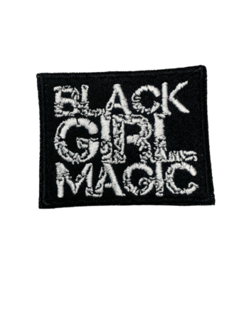 Black girl magic iron on embroidery patches
