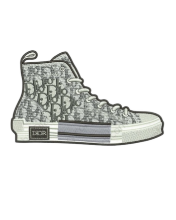 Fashion pattern sneaker iron on patches