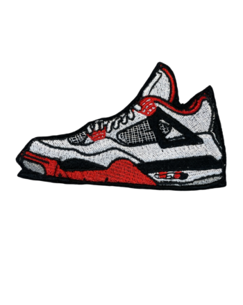 Fashion white 4s sneaker iron on patches