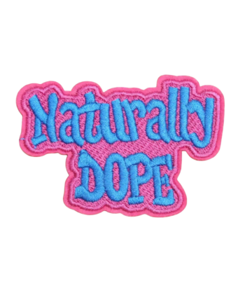 Naturally dope iron on embroidery patches