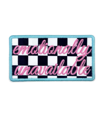 Emotional unavailable iron on embroidery patches