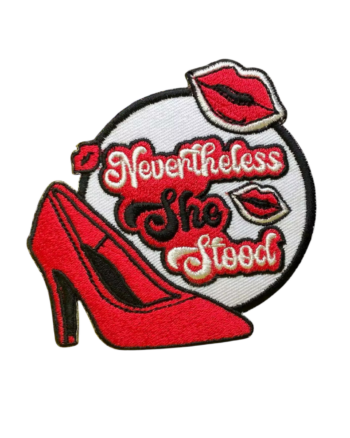Nevertheless she stood iron on embroidery patches